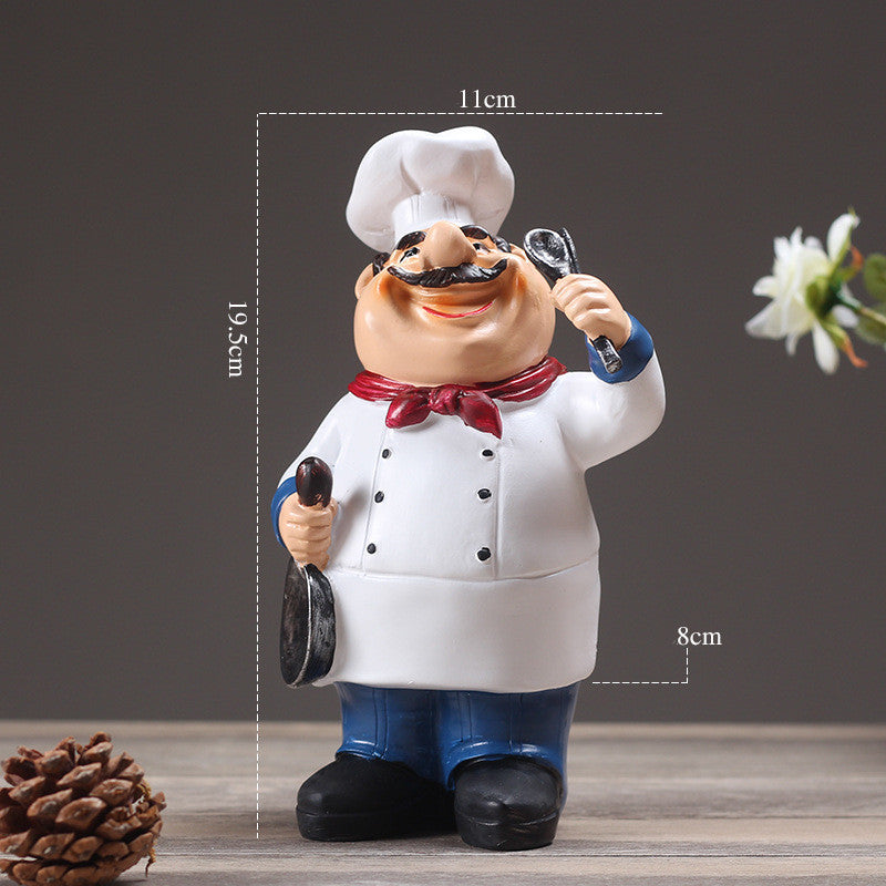 Resin Chef Statue, Kitchen Ornament