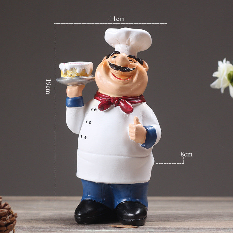 Resin Chef Statue, Kitchen Ornament