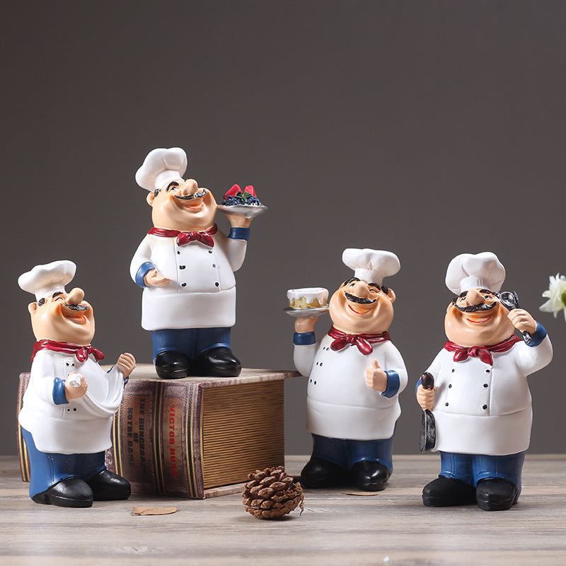 Resin Chef Statue, Kitchen Ornament