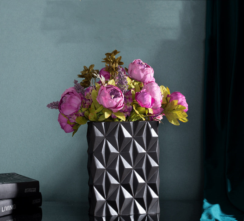 European luxury decoration Ceramic floral plant vases high quality Cheap wholesale for Ceramic vase
