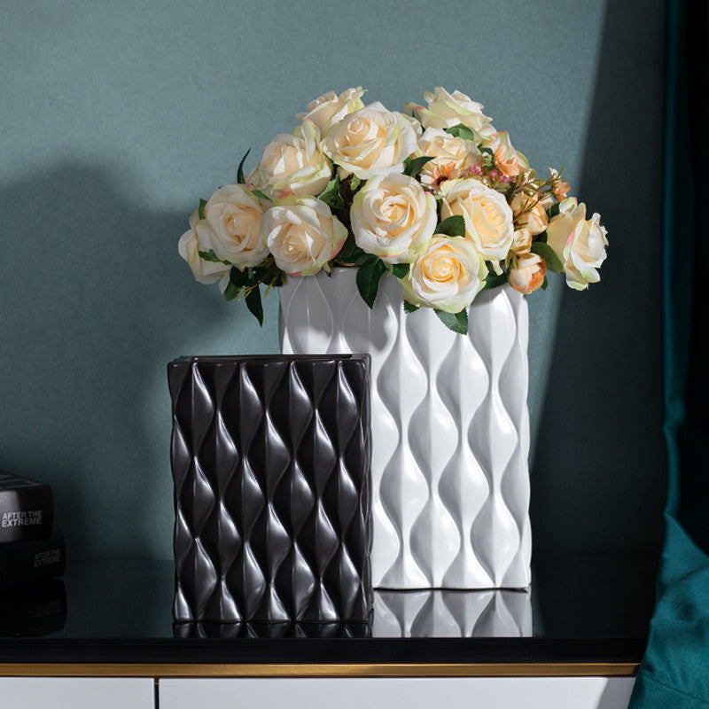 European luxury decoration Ceramic floral plant vases high quality Cheap wholesale for Ceramic vase