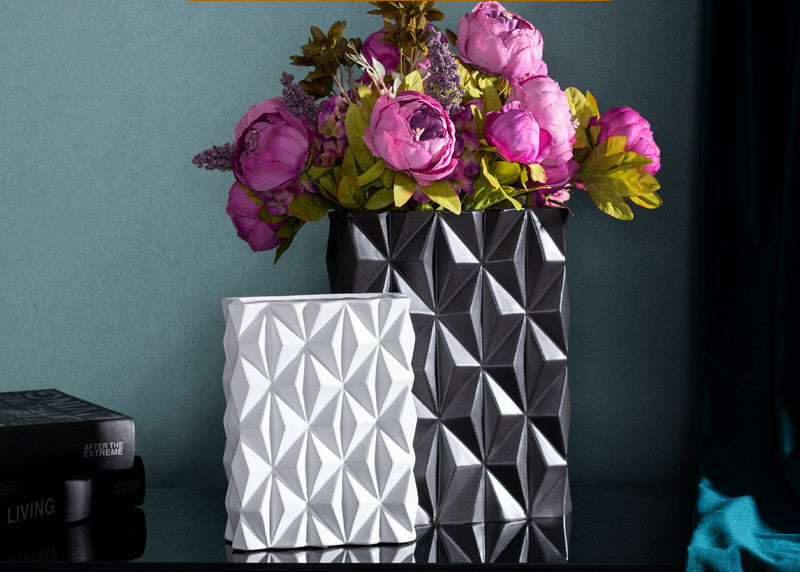 European luxury decoration Ceramic floral plant vases high quality Cheap wholesale for Ceramic vase