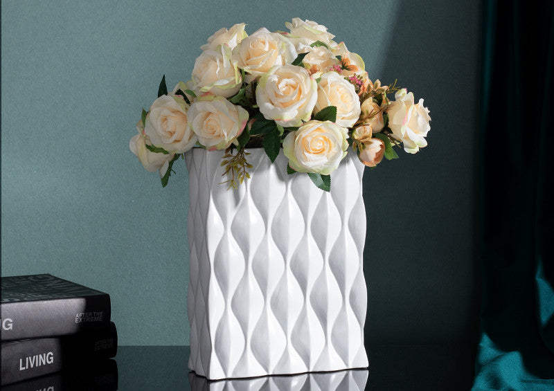European luxury decoration Ceramic floral plant vases high quality Cheap wholesale for Ceramic vase