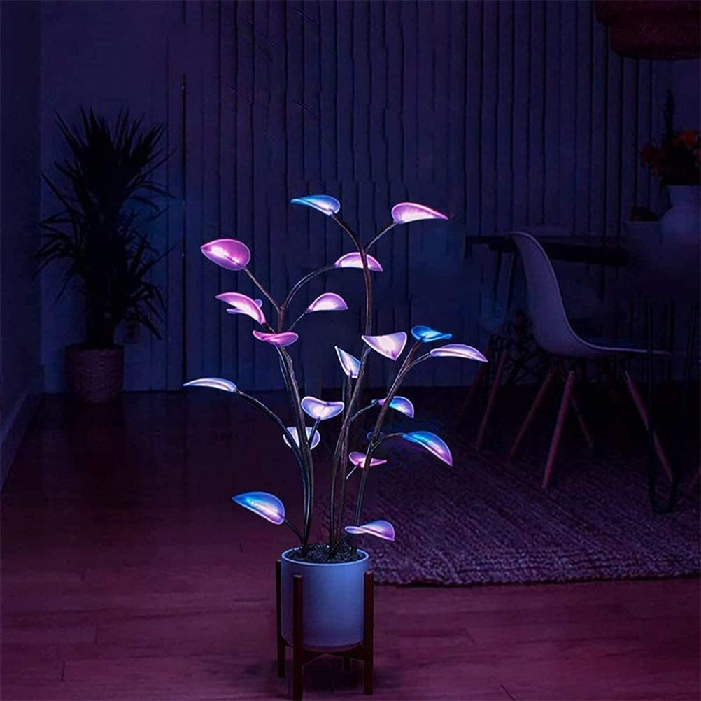 Plant LED Night Lights, Artificial Bonsai Plant