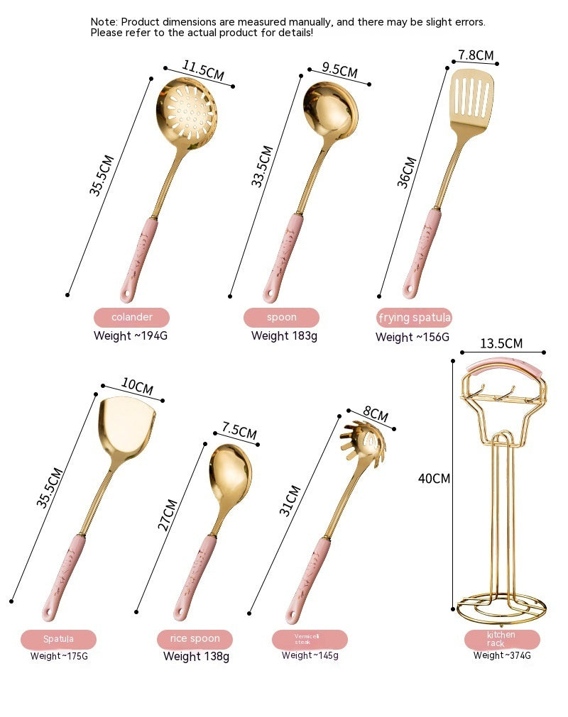 Luxury Kitchenware, Seven-piece Stainless Steel cutlery