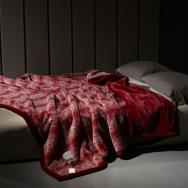 Luxury Artificial Mink Hair Fur Velvet Blanket