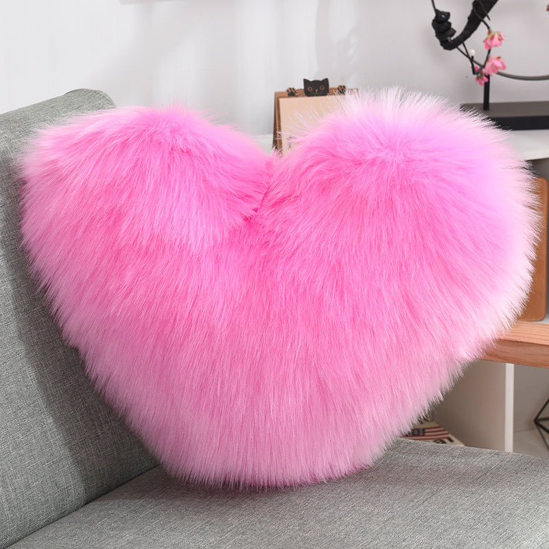Heart Shape Long Plush - Cushions