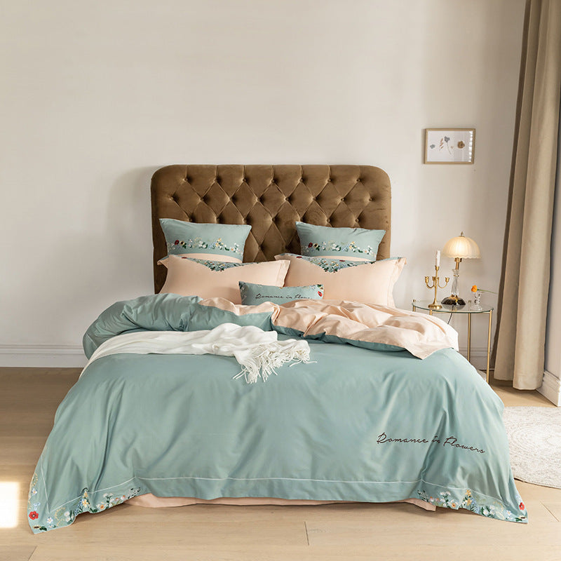 Cotton Embroidered Quilt