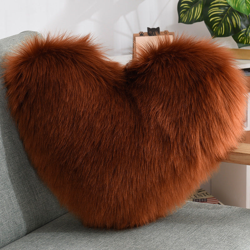 Heart Shape Long Plush - Cushions
