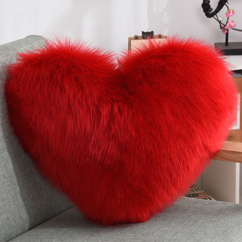 Heart Shape Long Plush - Cushions