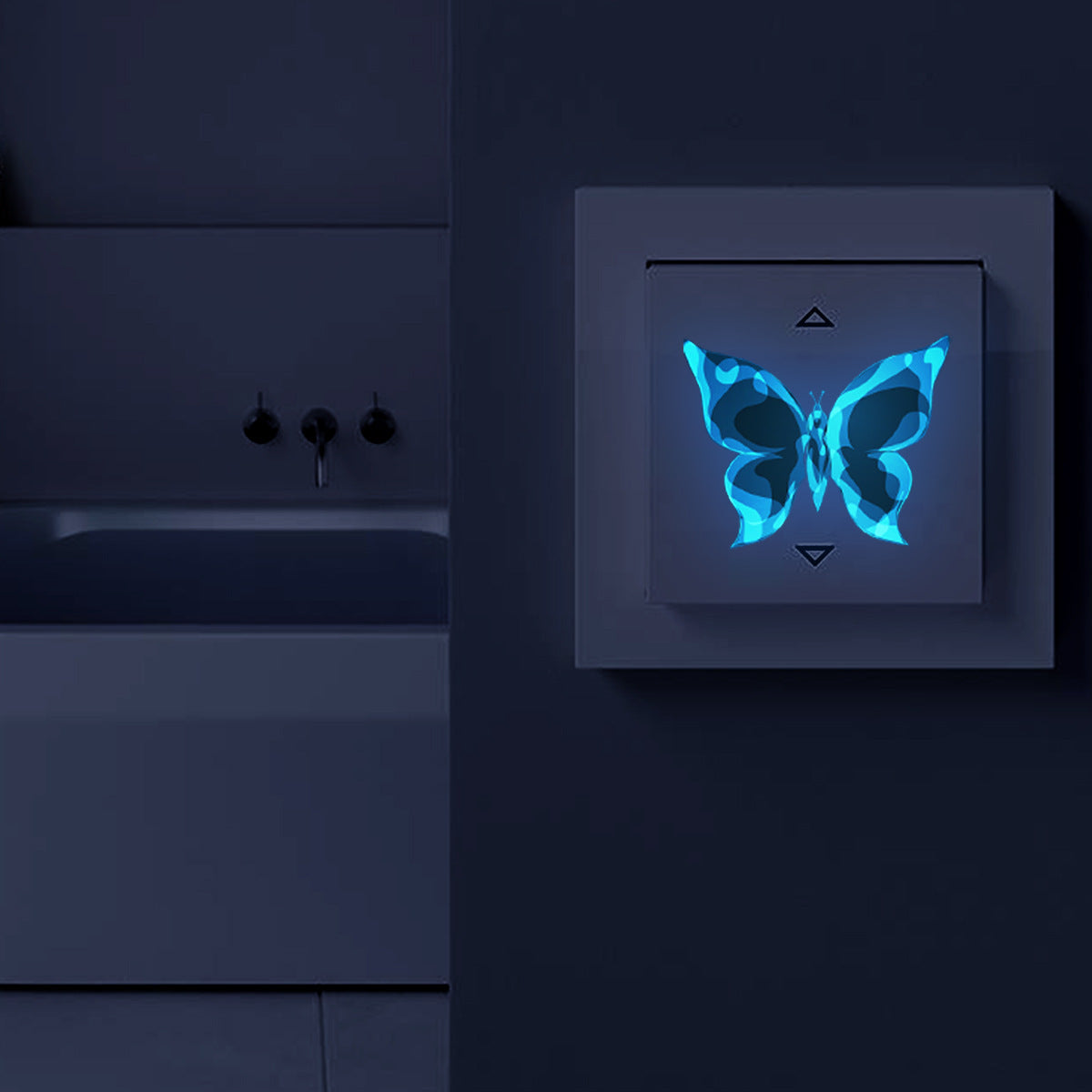 Blue Luminous Small Butterfly Luminous Stickers