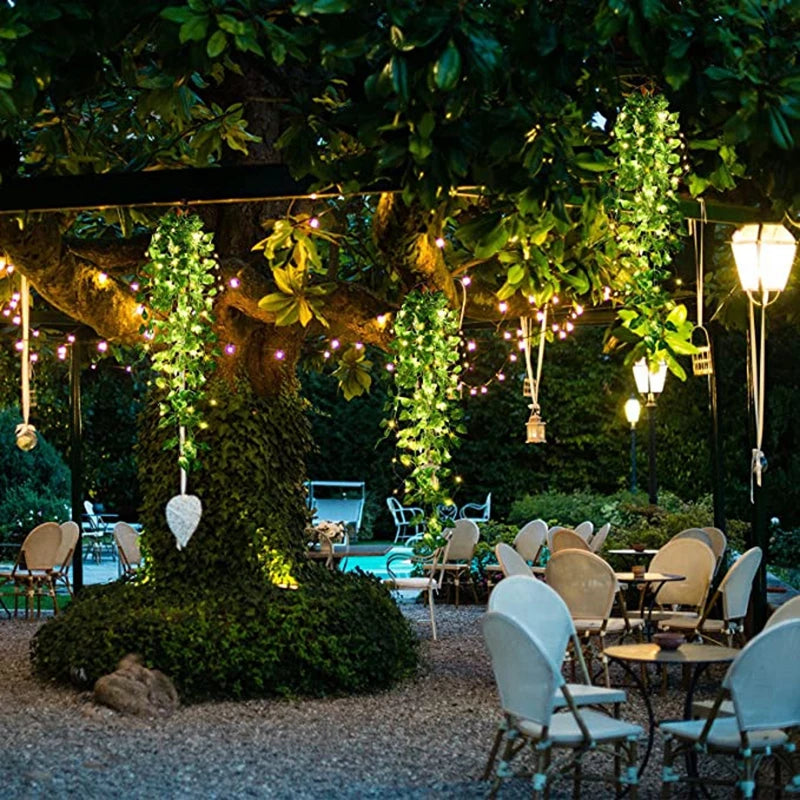 2.9ft Glowing in dark LED Artificial Hanging Plant