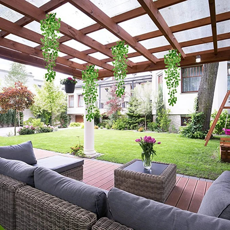 2.9ft Glowing in dark LED Artificial Hanging Plant