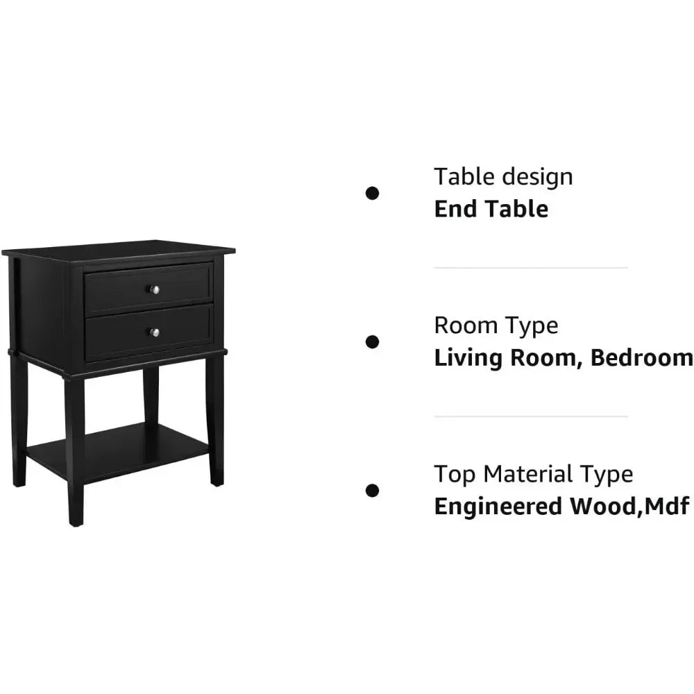 Ameriwood Home Franklin Accent Table 2 Drawers