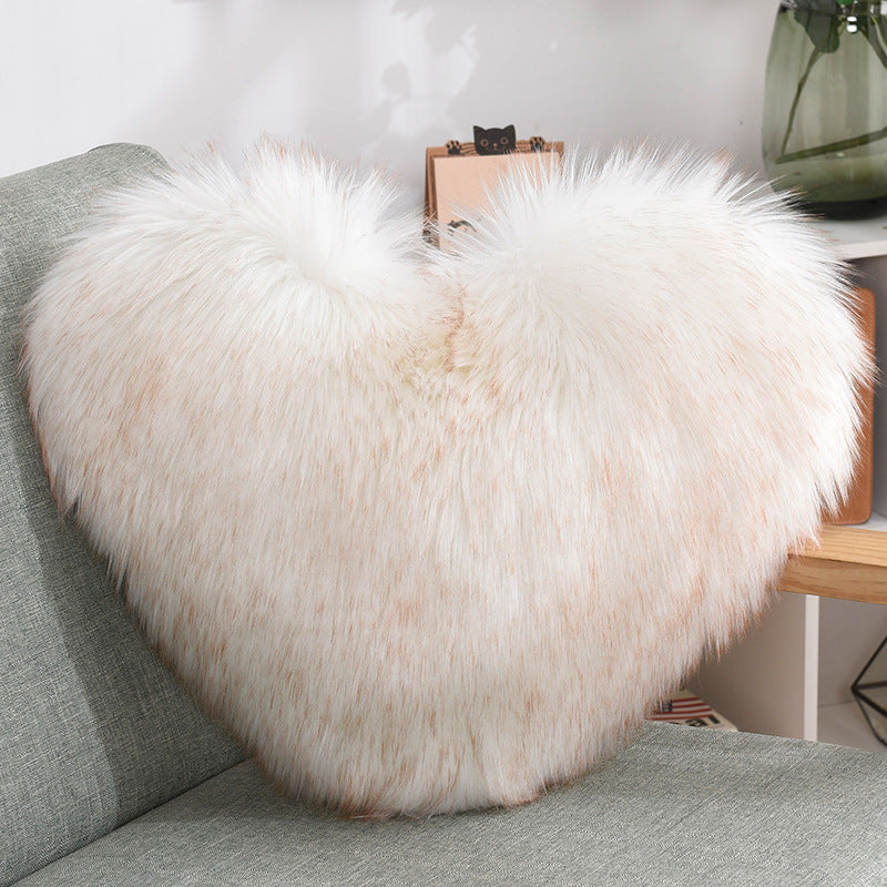 Heart Shape Long Plush - Cushions