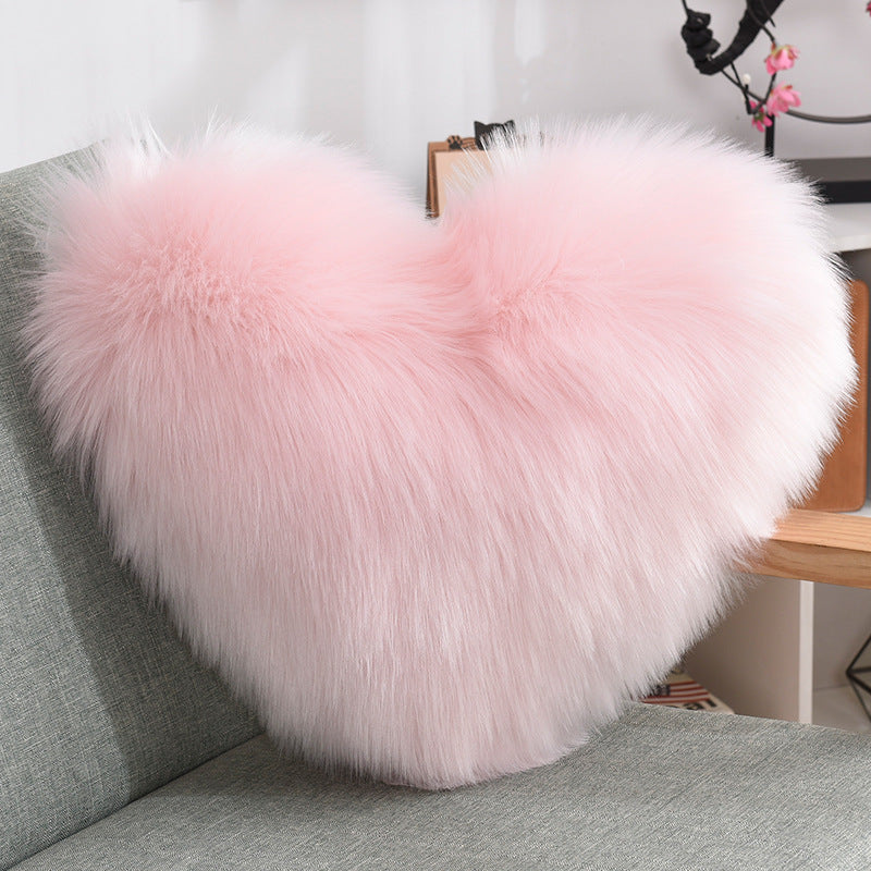 Heart Shape Long Plush - Cushions