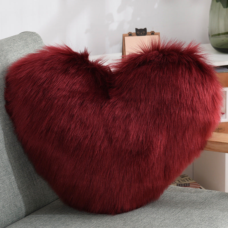 Heart Shape Long Plush - Cushions