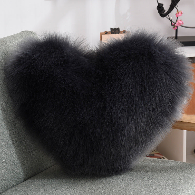 Heart Shape Long Plush - Cushions
