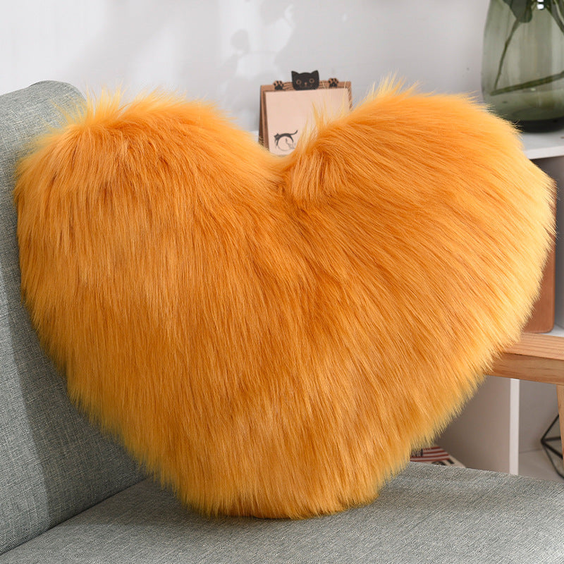 Heart Shape Long Plush - Cushions