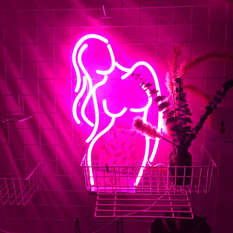 Acrylic Lady LED Neon Sign Lights
