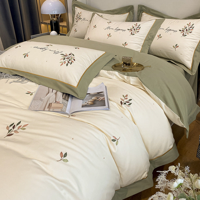 Cotton Embroidered Quilt