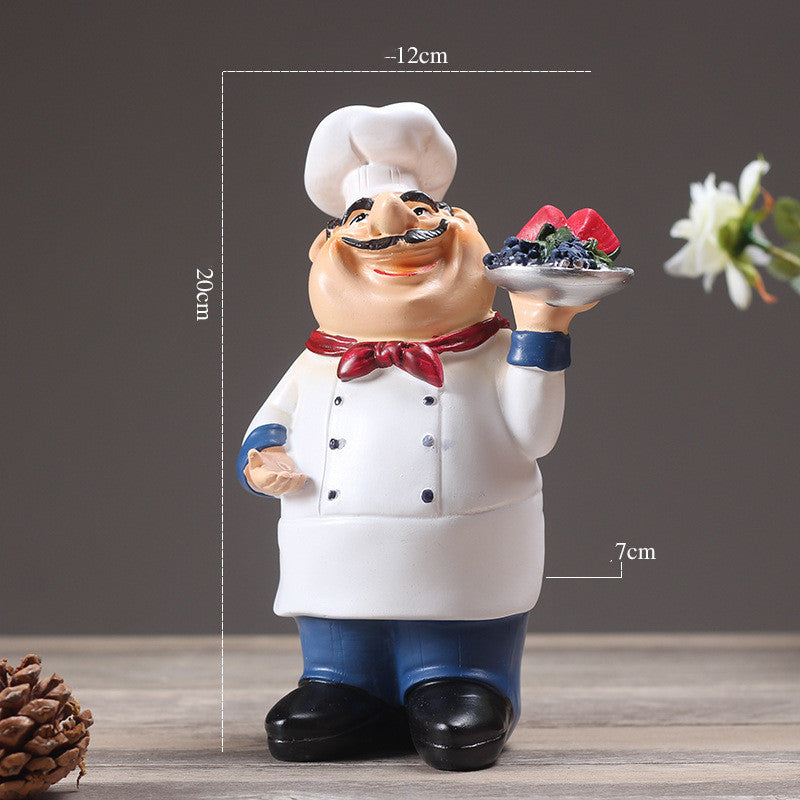 Resin Chef Statue, Kitchen Ornament