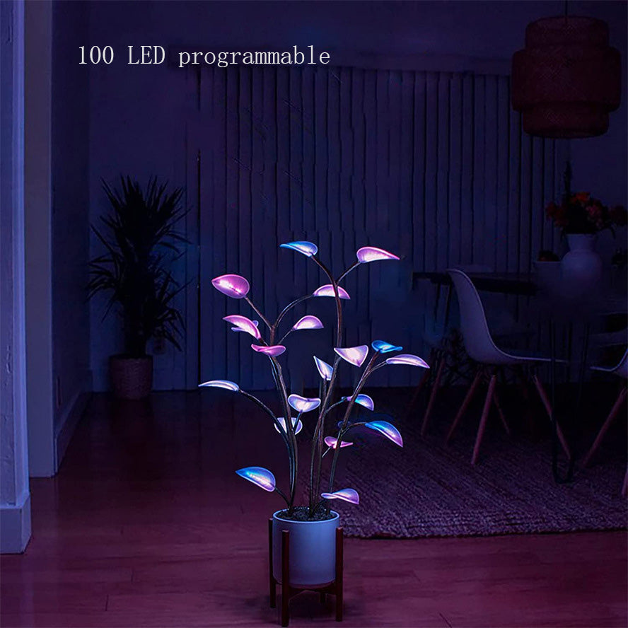 Plant LED Night Lights, Artificial Bonsai Plant