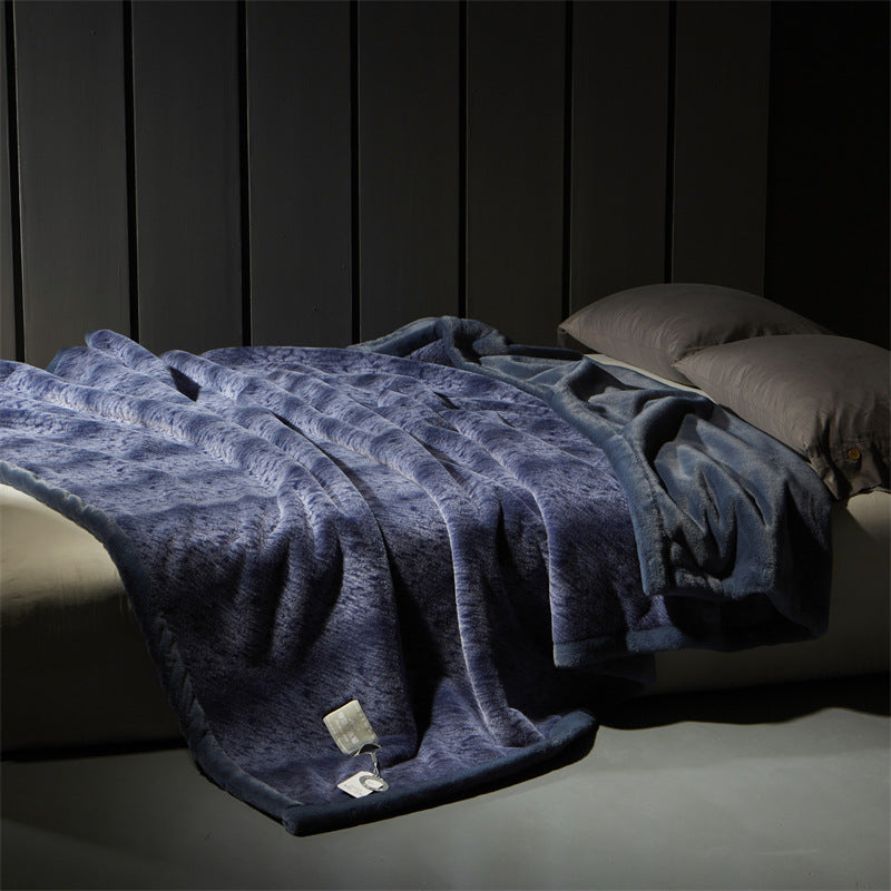 Luxury Artificial Mink Hair Fur Velvet Blanket