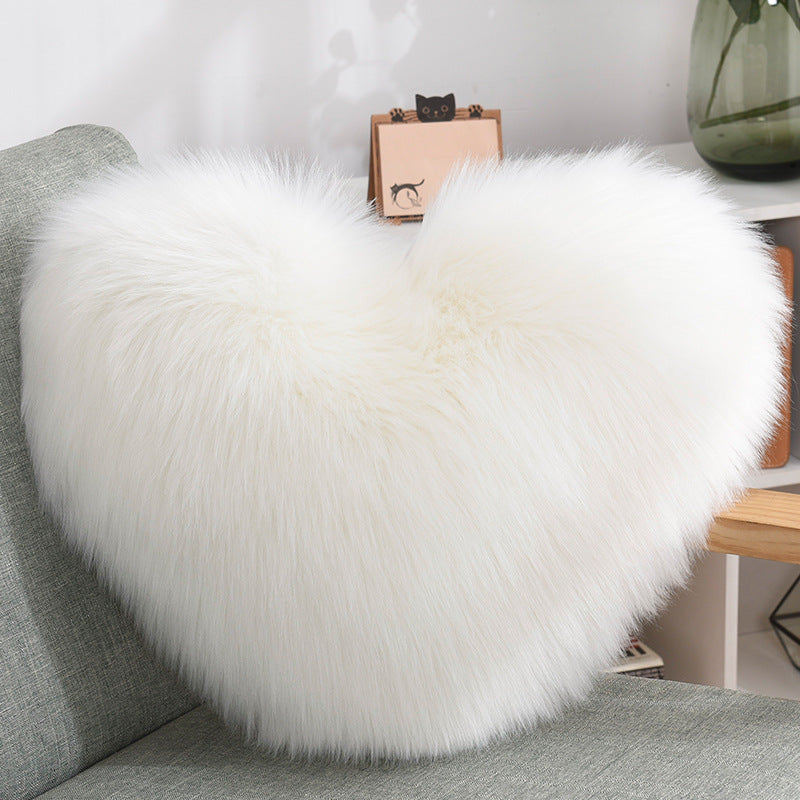 Heart Shape Long Plush - Cushions