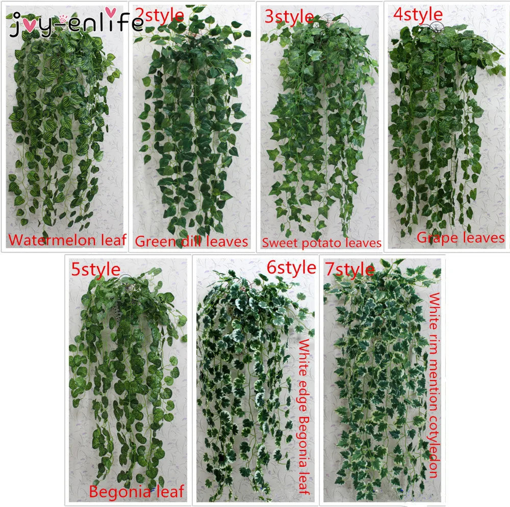 1pcs 90cm Artificial Ivy Leaf