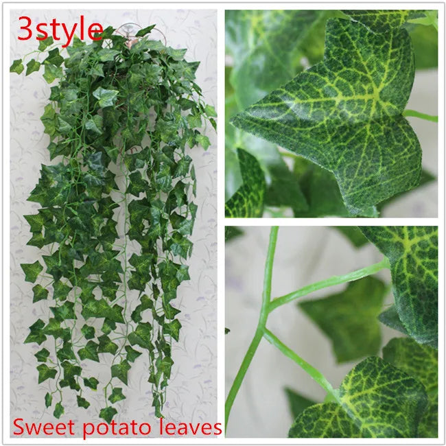 1pcs 90cm Artificial Ivy Leaf