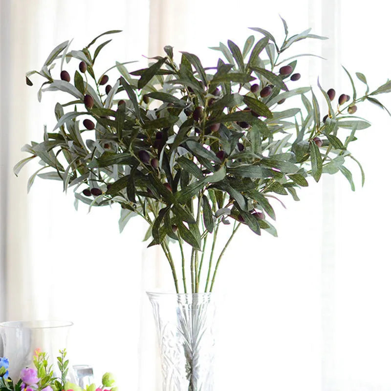 Artificial European Olive Tree Branches