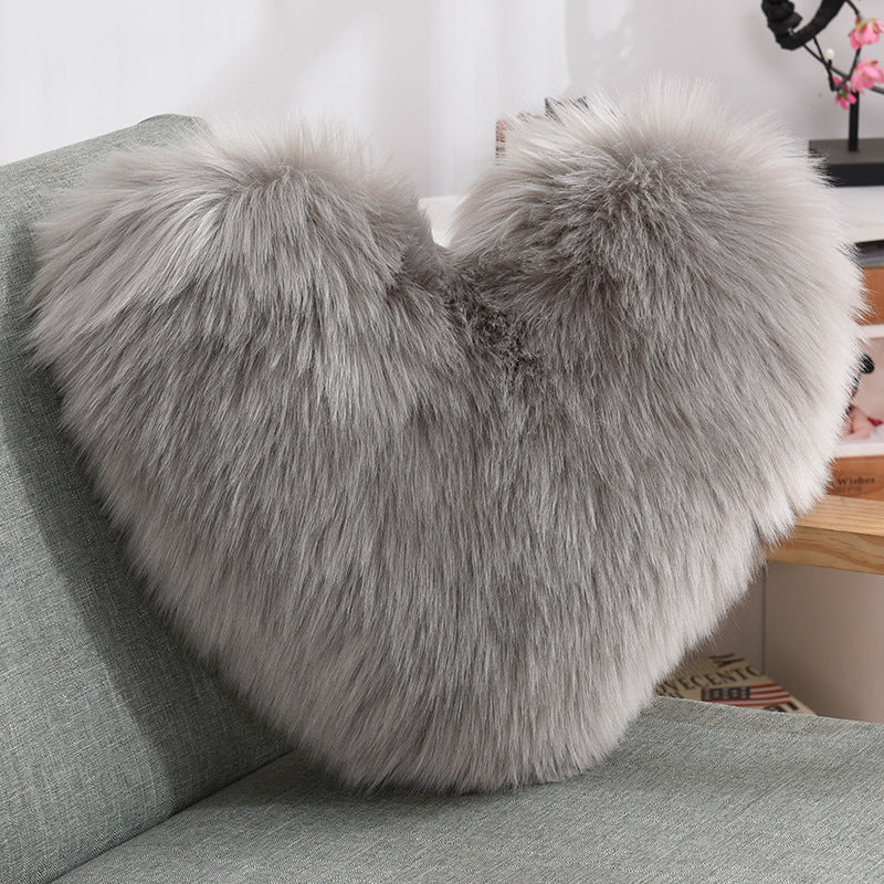 Heart Shape Long Plush - Cushions